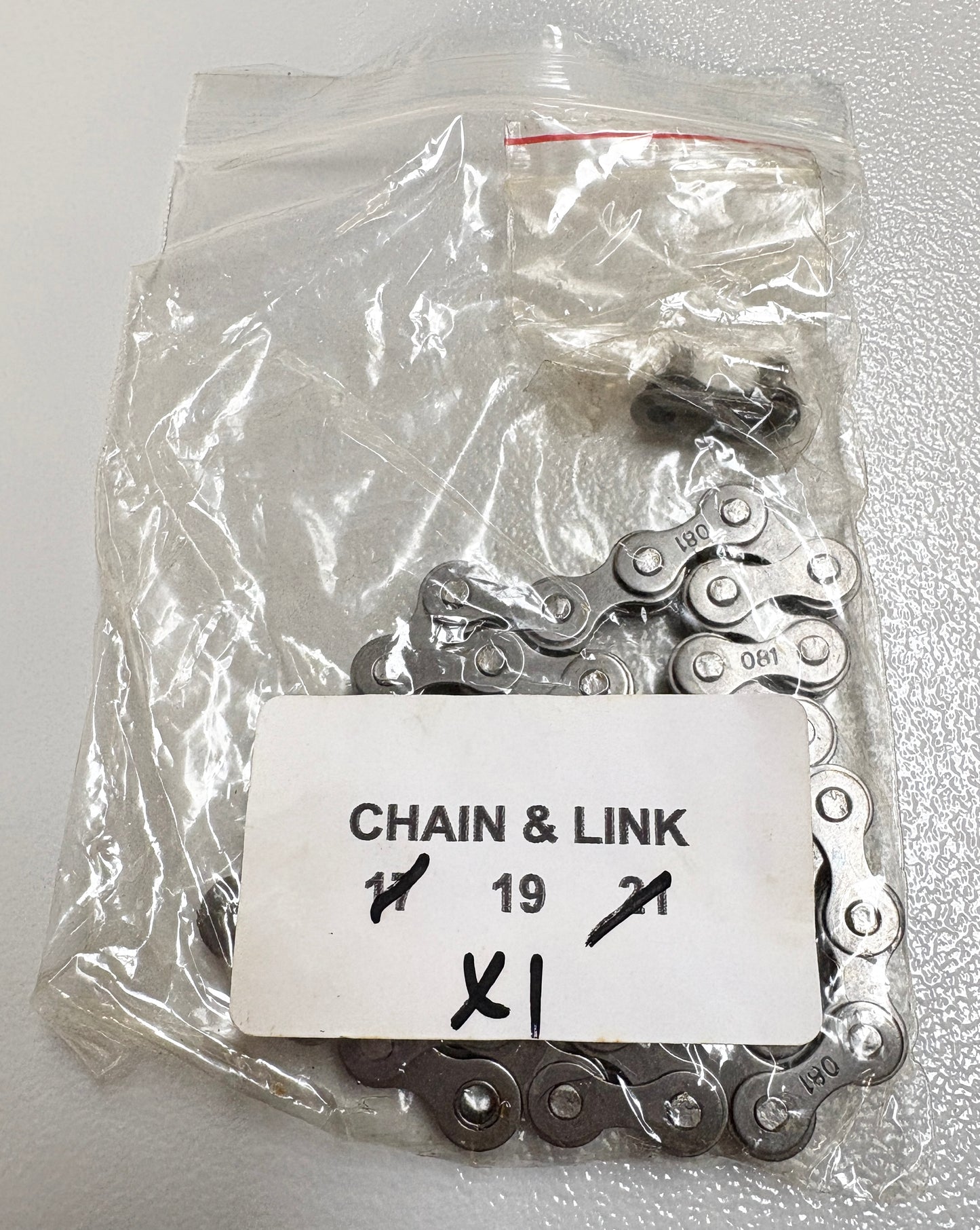 Tractor set of chain and link