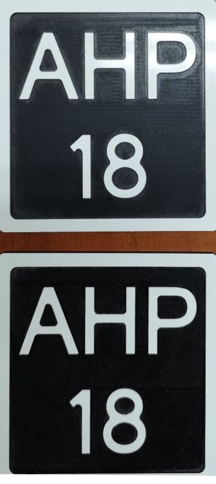 Number plates CNC machined
