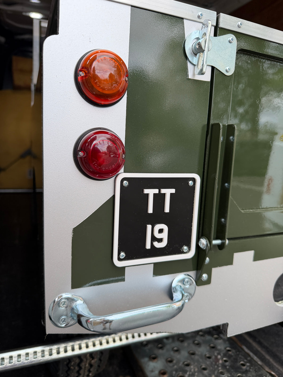 Number plates CNC machined