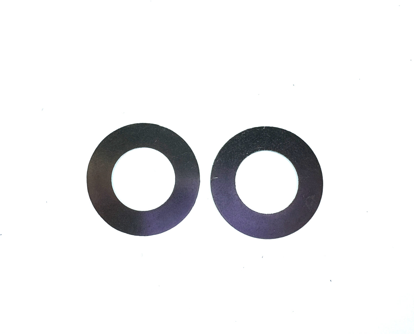 Silver 1 inch washers - pair