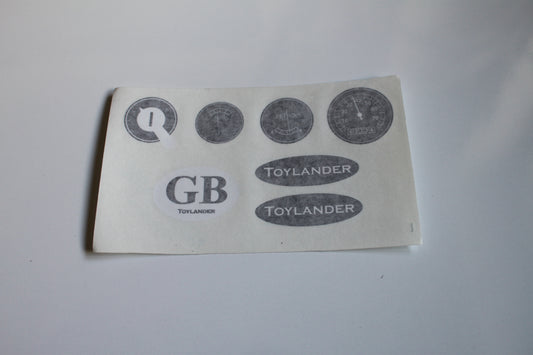 TL1& Mayfair instrument stickers