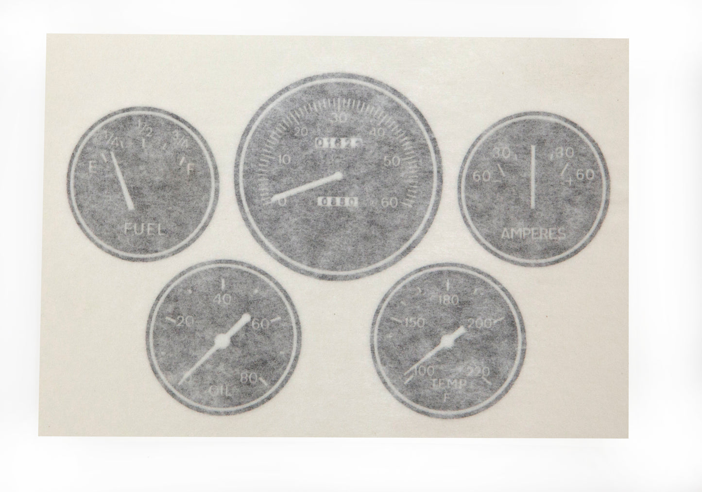 MB43 & Unihog instrument stickers